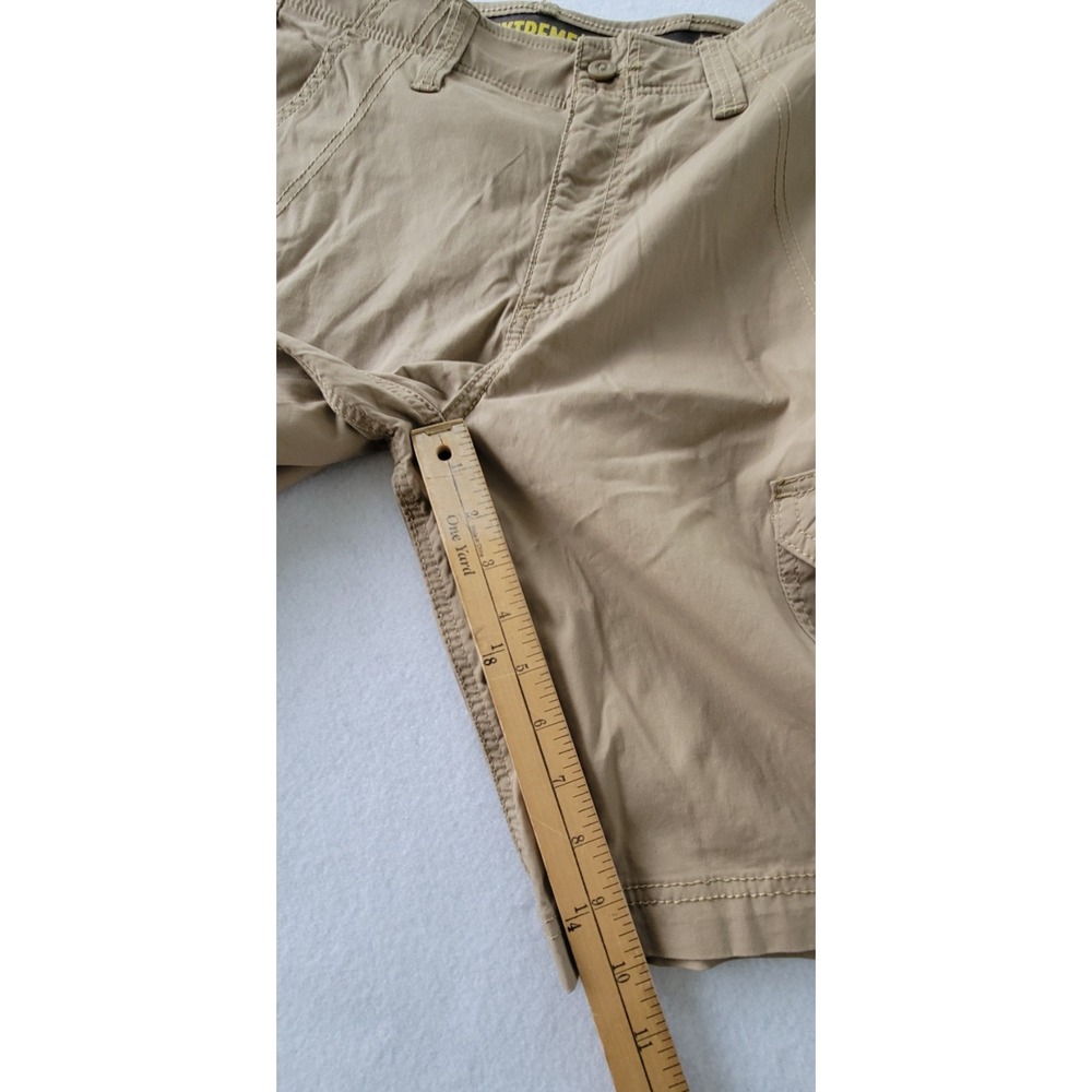 mens lee extreme cargo‎ shorts Size 28 Color Khaki - Picture 2 of 13